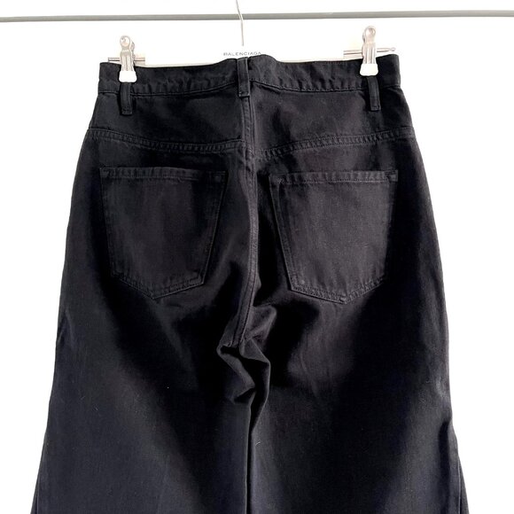 New Frame Le Baggy Palazzo Jeans in Film Noir Size 26 - Picture 11 of 14